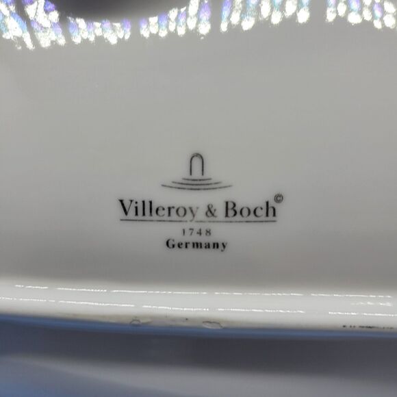 Villeroy And Boch New Wave Caffe Large Au Laite 6" W x 9"L White Snack Plates EC - Picture 4 of 8